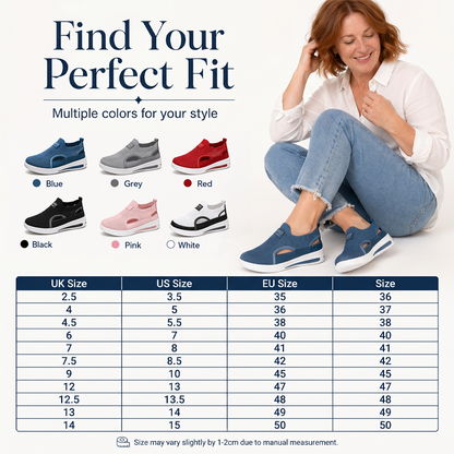 Chaussures de marche d'été sans lacets pour femme