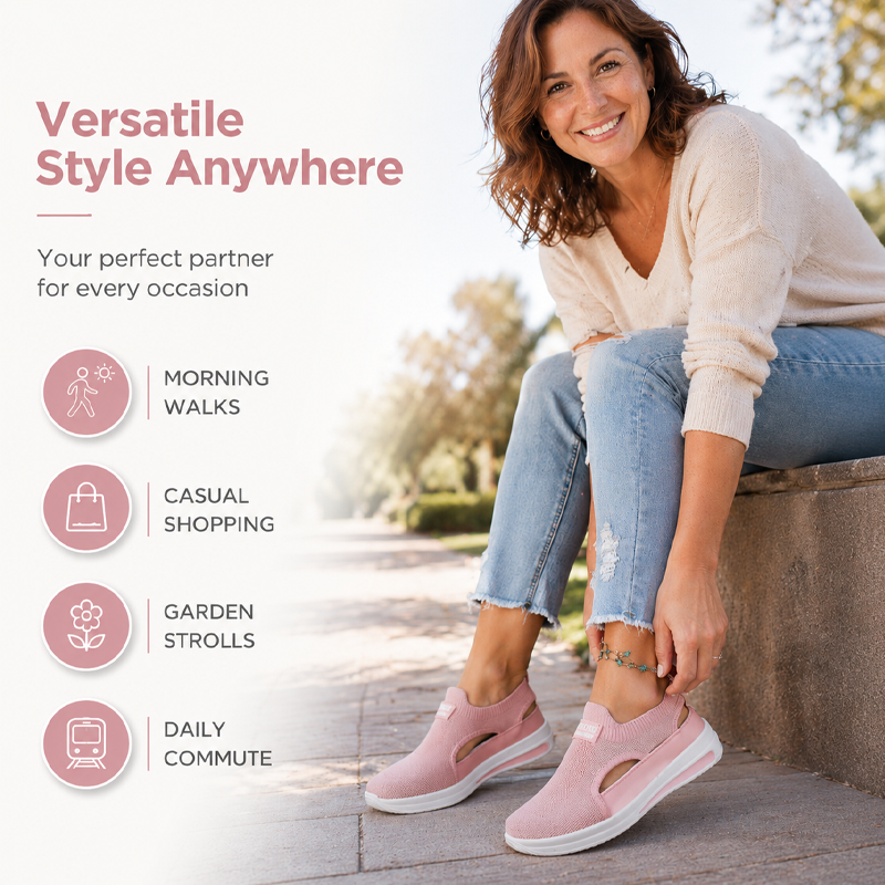 Chaussures de marche d'été sans lacets pour femme