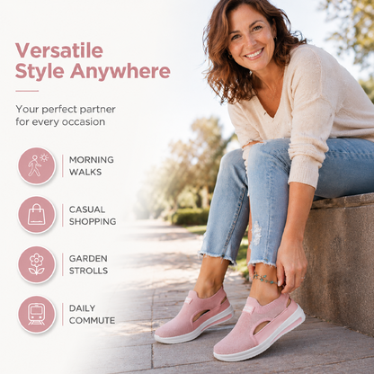 Chaussures de marche d'été sans lacets pour femme