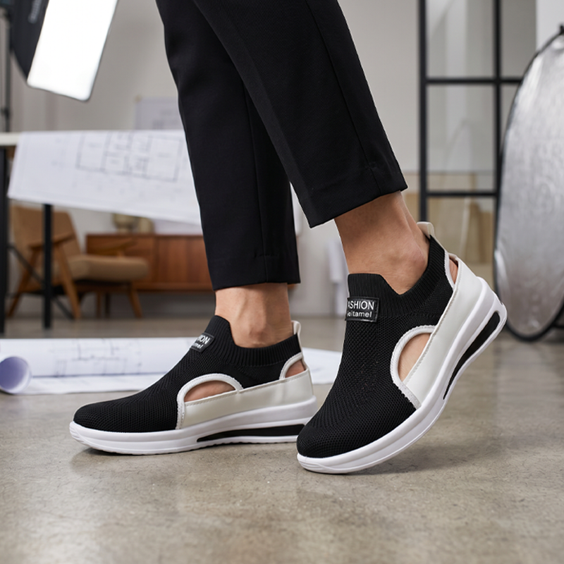 Chaussures de marche d'été sans lacets pour femme