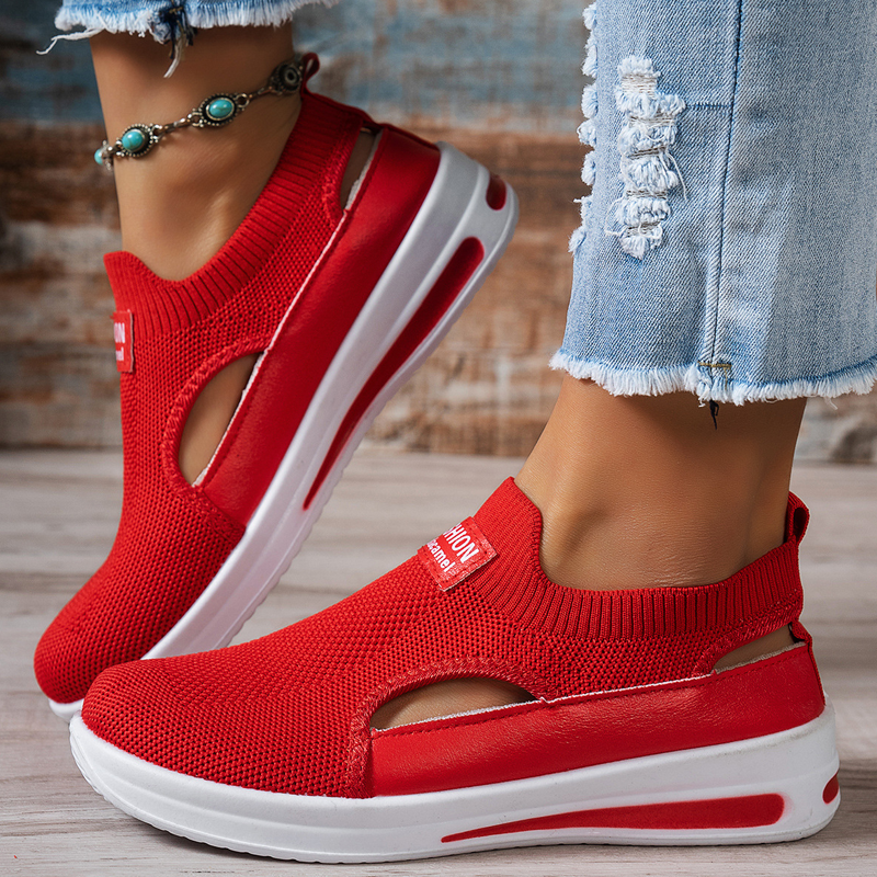 Chaussures de marche d'été sans lacets pour femme