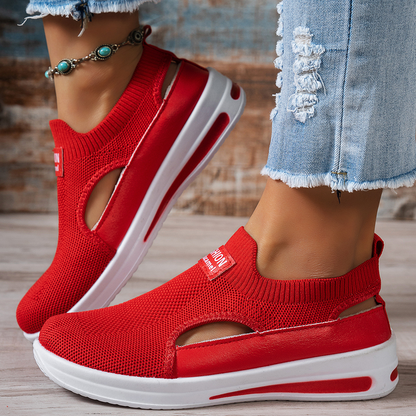 Chaussures de marche d'été sans lacets pour femme