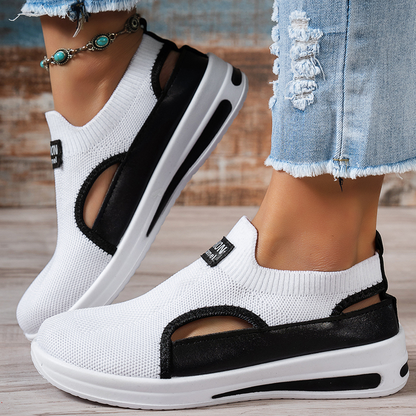 Chaussures de marche d'été sans lacets pour femme