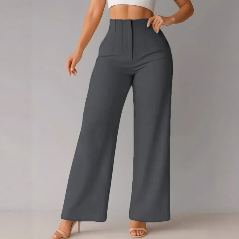 🥳PROMOTION EXCEPTIONNELLE 2026🥳Pantalon large décontracté uni pour femme