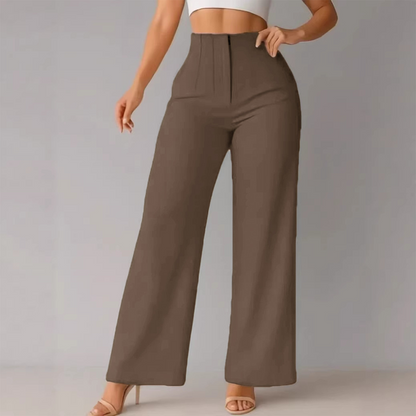 🥳PROMOTION EXCEPTIONNELLE 2026🥳Pantalon large décontracté uni pour femme