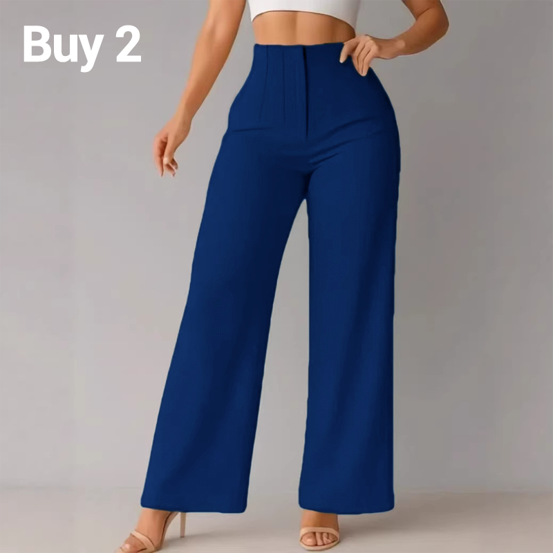 🥳PROMOTION EXCEPTIONNELLE 2026🥳Pantalon large décontracté uni pour femme