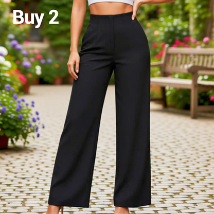 🥳PROMOTION EXCEPTIONNELLE 2026🥳Pantalon large décontracté uni pour femme
