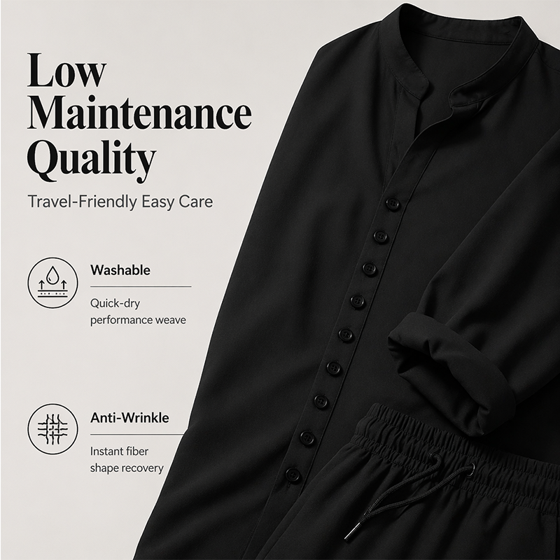 ⏳ OFFRE LIMITÉE – 50% DE RÉDUCTION ! 🔥 Ensemble Chemise et Pantalon Casual Minimaliste Homme – Tissu Mélangé Respirant, Coupe Confortable & Look Assorti – Idéal pour la Plage et les Journées Chaudes 🌊