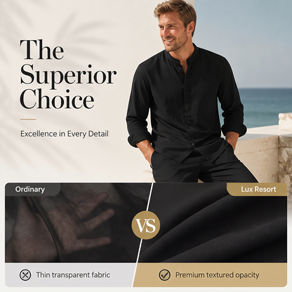 ⏳ OFFRE LIMITÉE – 50% DE RÉDUCTION ! 🔥 Ensemble Chemise et Pantalon Casual Minimaliste Homme – Tissu Mélangé Respirant, Coupe Confortable & Look Assorti – Idéal pour la Plage et les Journées Chaudes 🌊