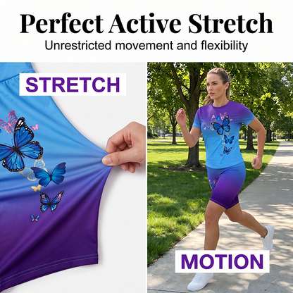 🦋🌸🌿 -50% ! Ensemble imprimé papillon décontracté – Doux, respirant, décontracté.