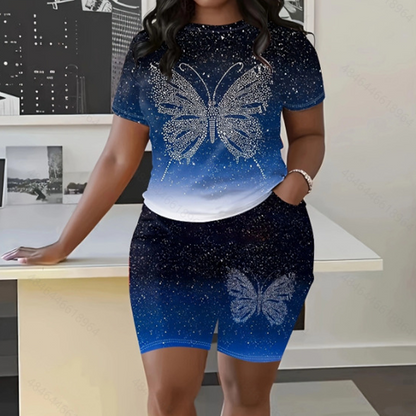 🦋🌸🌿 -50% ! Ensemble imprimé papillon décontracté – Doux, respirant, décontracté.