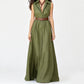 Robe chemise cintrée à la taille