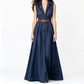 Robe chemise cintrée à la taille