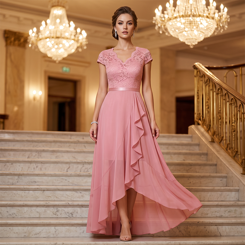 🧵👗💎 -50% ! Robe de soirée en dentelle élégante – Design intemporel, dentelle douce, idéale pour les galas.