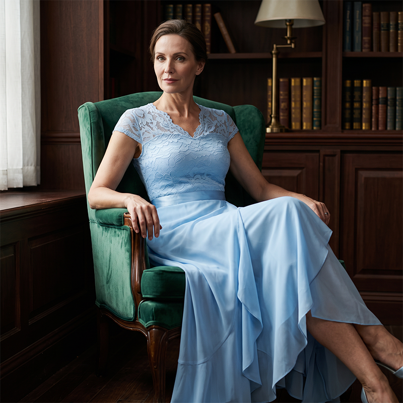 🧵👗💎 -50% ! Robe de soirée en dentelle élégante – Design intemporel, dentelle douce, idéale pour les galas.