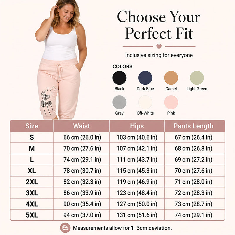 Pantalon court taille haute à cordon de serrage pour femme