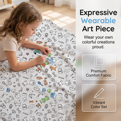 Kit créatif de couverture à colorier douillette
