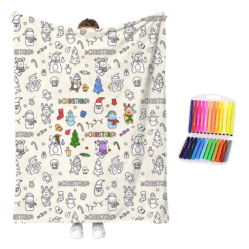 Kit créatif de couverture à colorier douillette