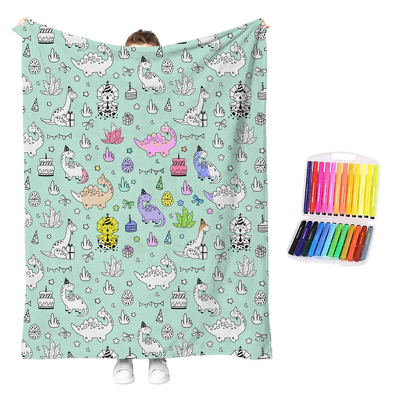 Kit créatif de couverture à colorier douillette