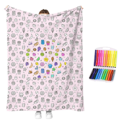 Kit créatif de couverture à colorier douillette