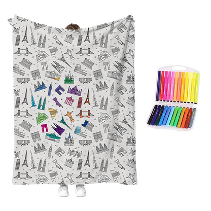 Kit créatif de couverture à colorier douillette