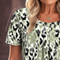 💥【OFFRE LIMITÉE -50%】🔥Top imprimé à col rond oversize | Coupe décontractée | Infrissable et respirant | Motif artistique unique | Vert/Violet/Bleu, tailles S à 3XL