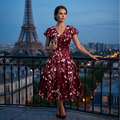 🔥 -50% ! Robe Femme Fleurie avec Poches – Style Élégant & Coupe Confortable 🌸