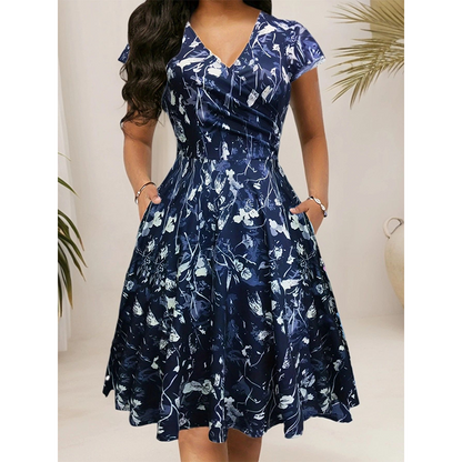🔥 -50% ! Robe Femme Fleurie avec Poches – Style Élégant & Coupe Confortable 🌸