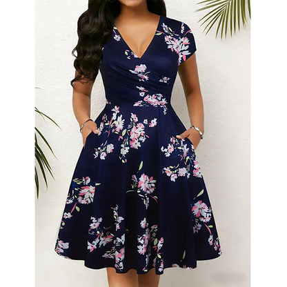 🔥 -50% ! Robe Femme Fleurie avec Poches – Style Élégant & Coupe Confortable 🌸