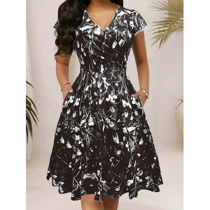 🔥 -50% ! Robe Femme Fleurie avec Poches – Style Élégant & Coupe Confortable 🌸