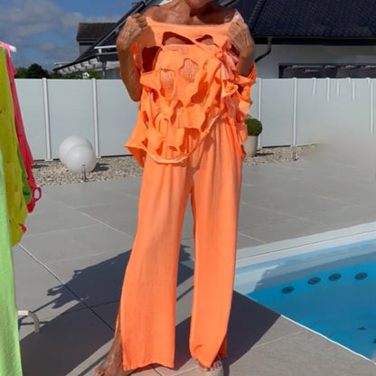 👗✨ OFFRE LIMITÉE : 52% DE RÉDUCTION ! 🔥 Combinaison bustier et top découpé – Découpes audacieuses et bandeau élégant – Faites tourner les têtes partout où vous allez.