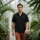 👔 Chemise Homme Manches Courtes en Coton Froissé Léger – Col Chemise Décontractée Été🤍 look chic décontracté pour bureau et quotidien