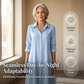 Robe-chemise décontractée à manches longues pour femme