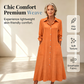 Robe-chemise décontractée à manches longues pour femme