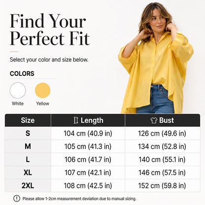⌛Offre à durée limitée – Chemise oversize asymétrique pour femme avec détails ajourés