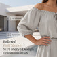 🌸 50% DE RÉDUCTION! 👗 Robe Maxi Épaules Dénudées – Taille cinée, fluide & romantique – Idéale pour l'été et les vacances ☀️