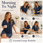 Chemise de nuit ample à manches courtes — Tissu extensible ultra-doux | Respirante | Jamais serrée ni contraignante