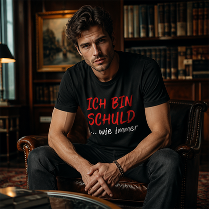 🔥 T-Shirt Noir Homme Slogan Humoristique  – Respirant 🇩🇪