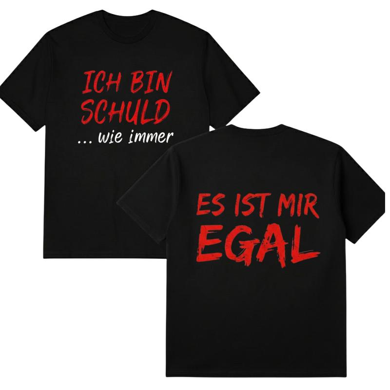 🔥 T-Shirt Noir Homme Slogan Humoristique  – Respirant 🇩🇪