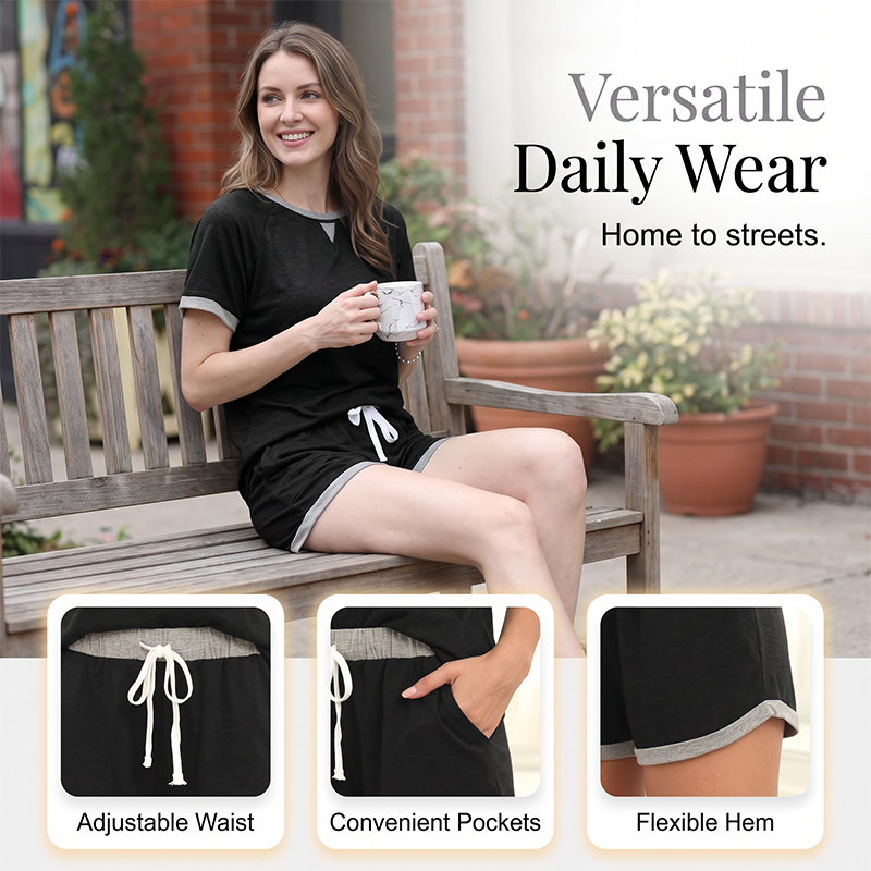 Ensemble débardeur et short décontracté pour femme