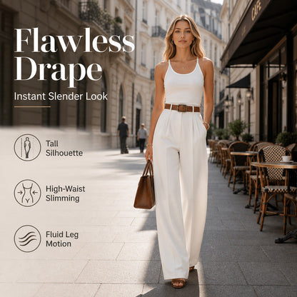 Pantalon plissé élégant pour aller au travail