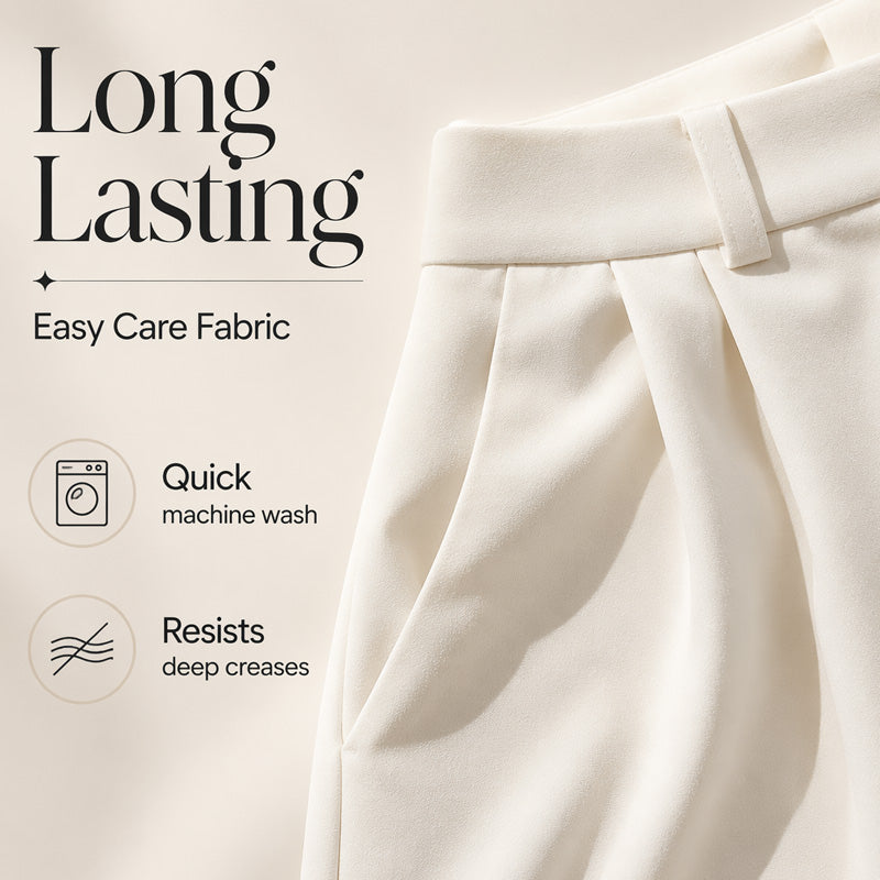 Pantalon plissé élégant pour aller au travail