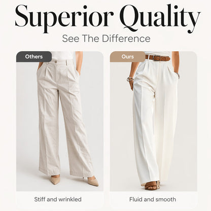 Pantalon plissé élégant pour aller au travail