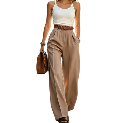 Pantalon plissé élégant pour aller au travail