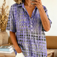 💨🕊️ OFFRE LIMITÉE -50% ! 🌊 Blouse D'été Ample – Décontractée & Fluide – Bougez Librement avec Style.