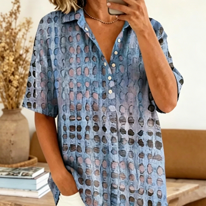 💨🕊️ OFFRE LIMITÉE -50% ! 🌊 Blouse D'été Ample – Décontractée & Fluide – Bougez Librement avec Style.