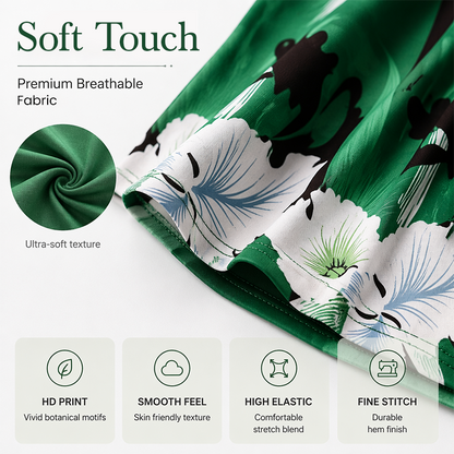 🌿🏖️ OFFRE LIMITÉE -50% ! 🌸 Robe Fleurie Sans Manches – Coton Léger & Charme Décontracté – Idéale pour les Escapades à la Plage.