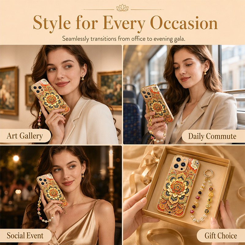 Coque de téléphone style mandala chinois