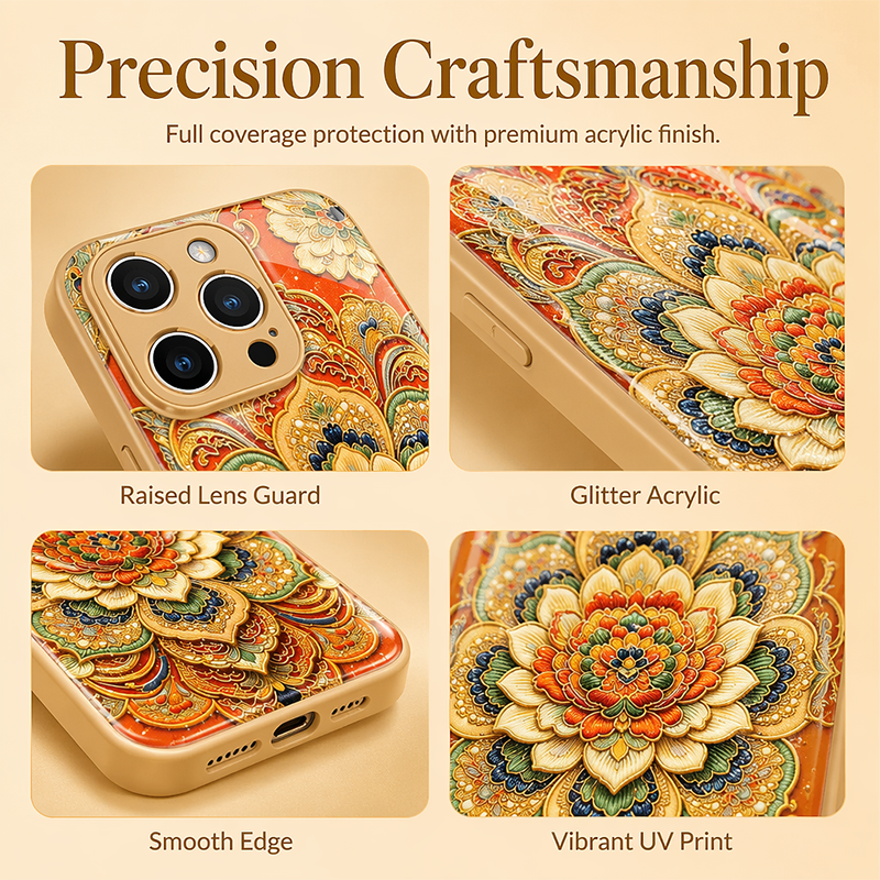 Coque de téléphone style mandala chinois