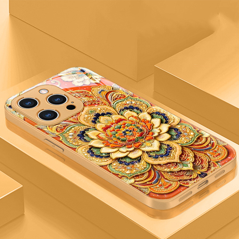 Coque de téléphone style mandala chinois